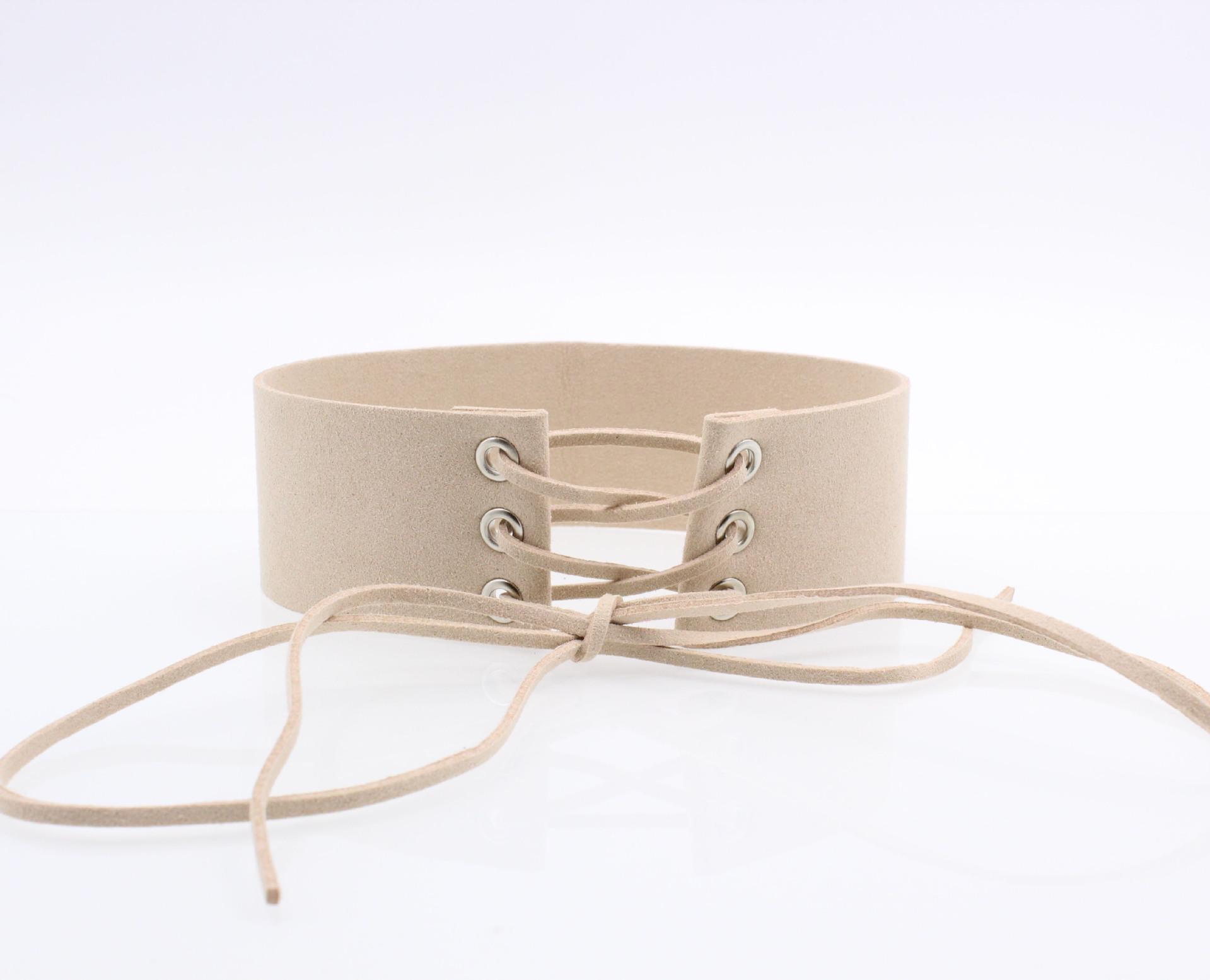 European American Fashion Velvet Wide Edge Necklace Chain
