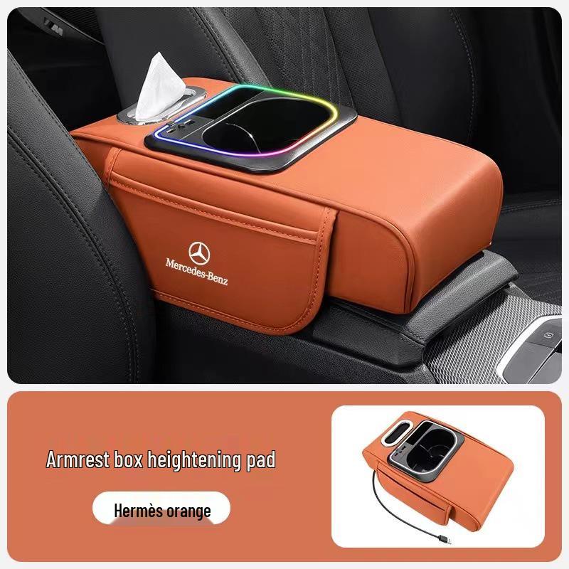Heightening Armrest Pad for Mercedes-Benz E/A/C/GLE/GLB/GLC/S Class Cars