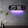 Large Digital Wall Clock Temperature Date Week Timing Lightsensing