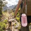 2 in 1 Portable Dog Water Bottle Leak-Proof Large Capacity Pet Water Dispenser Plastic Foldable Pet Travel Bottle Camping