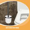 2Pcs Toilet Brush Holder Plastic Simple Bathroom Cleaning Tool Household Scrubber Brush Container Toilet Cleaning Tool Holder
