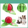 Watermelon Toy Dog Interactive Educational Plush Hide Seek Puzzle Toy With Squeaker Crinkle Sounds Small Medium Dogs Iq Training Chew Toy