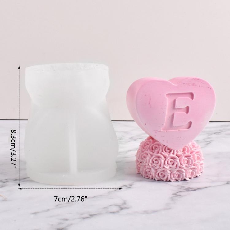 Valentine's Day Candle Silicone Mold for Handmade Chocolate Decoration Mould