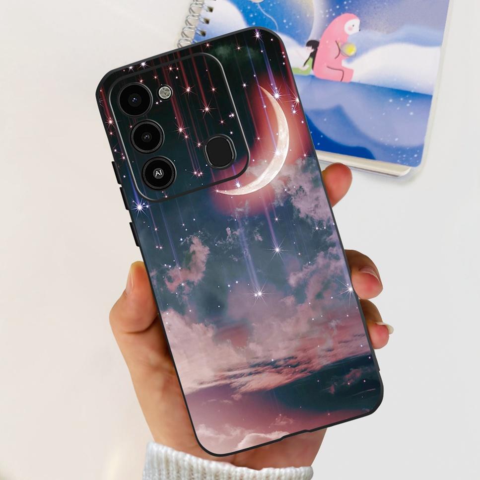 For Tecno Spark GO 2022 Case KG5 Soft Silicone Cute Cat Phone Cover For Tecno SparkGO 2022 6.52" Luxury Love Flower Cases Funda
