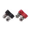2PCS Durable 5/16" Posts Battery Terminal Block Red & Black 12V 24V Power Distribution Block M8 Connector Set Truck