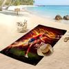 Lamine Yamal Personalized Printed Beach Towel Soccer Logo Support Custom Name Text Absorbent Towel For Sport Travel Special Gift