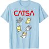 Funny Space Astronaut Cat Gifts Men Cats Space T-Shirt