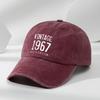Washed Baseball Cap Men Women Vintage Cotton Curved Brim Sun Protection Hat