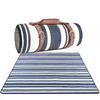Makizaza Blue and White Stripe Picnic Mat