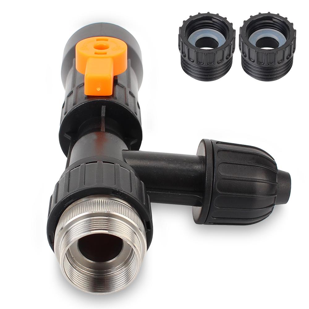 Acvariu de curățare Splitter Conector de udare Schimbător de apă Pompă Instrument de curățare 3-Way Robinet Tip Schimbător de apă Robinet