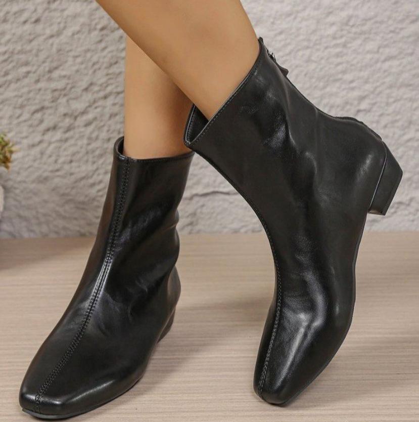 Autumn Vintage Slimming Women Ankle Boots Ladies Concise Low Heel Short Botas Zapatos De Mujerr Gothic Boot Botines Para Mujeres