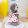 Kleine Hundekleider Welpenkleidung Hundekleid Erdbeerprint Partykleid Niedliche Hundekleider Katzenbekleidung Welpenkleid Frühling