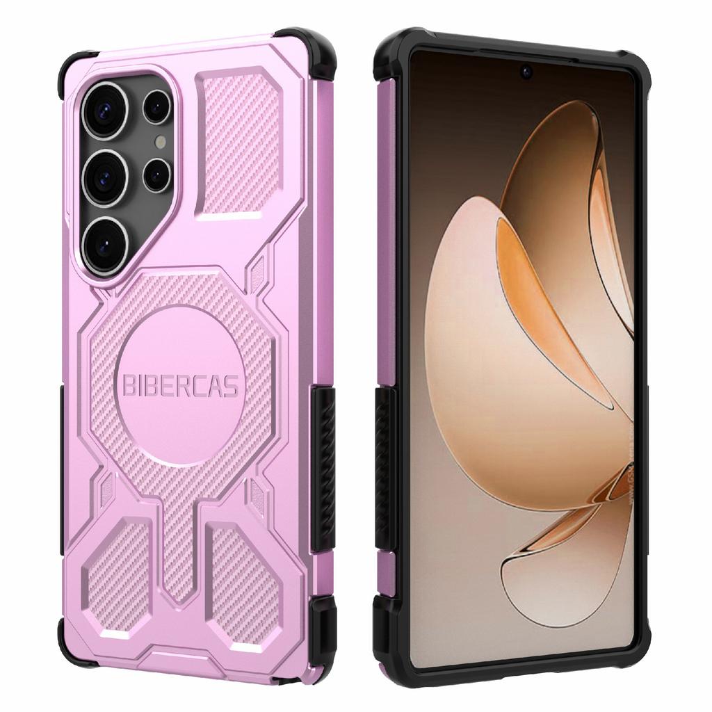 BIBERCAS J-16 Series For Samsung Galaxy S25 Ultra Case Compatible with MagSafe Anti Drop TPU+PC Phone Cover