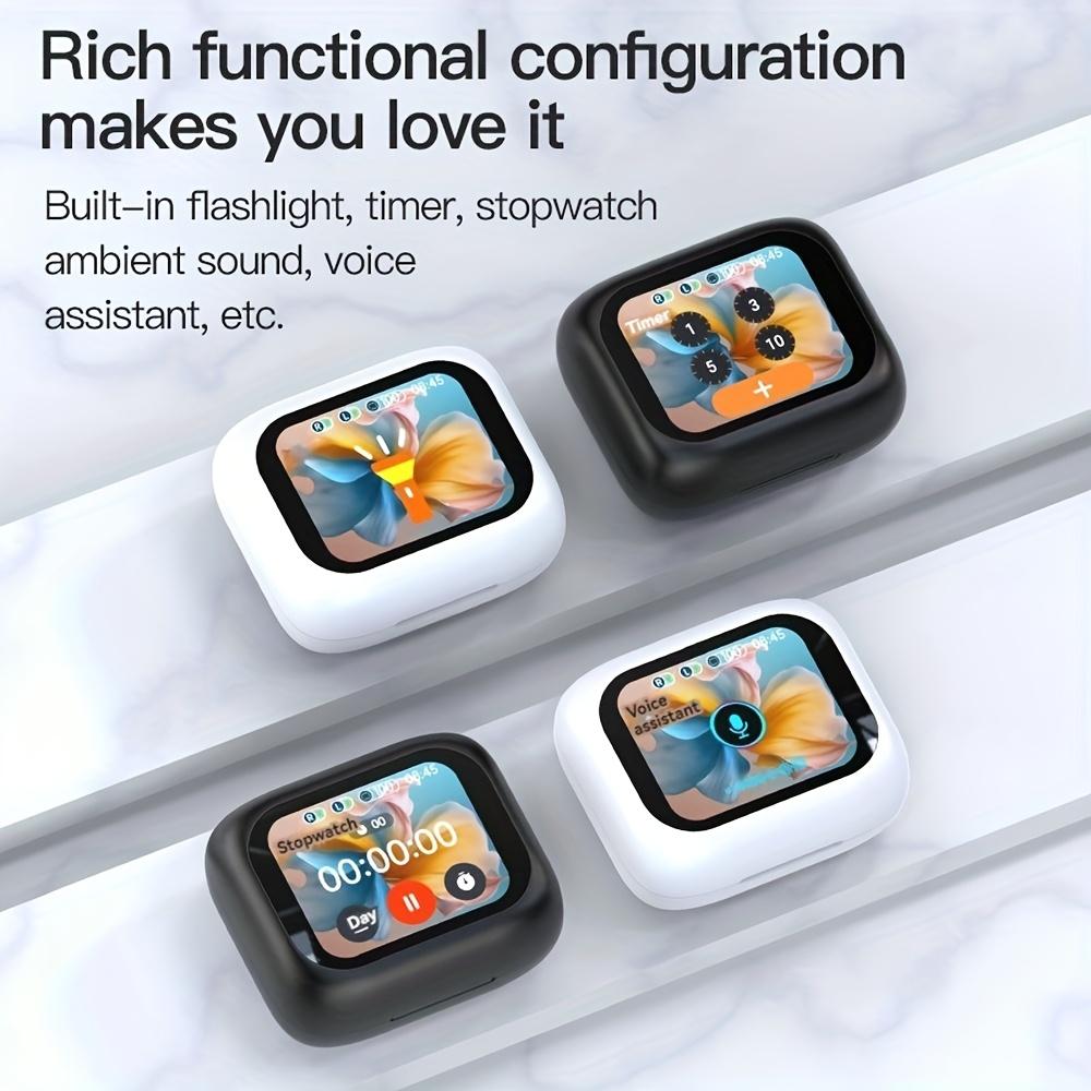 high quality2025 New Upgraded Smart LCD Touchscreen Earbuds, New Wireless Earbuds, Unisex Sports Earbuds, Chinese/English Language Switching,