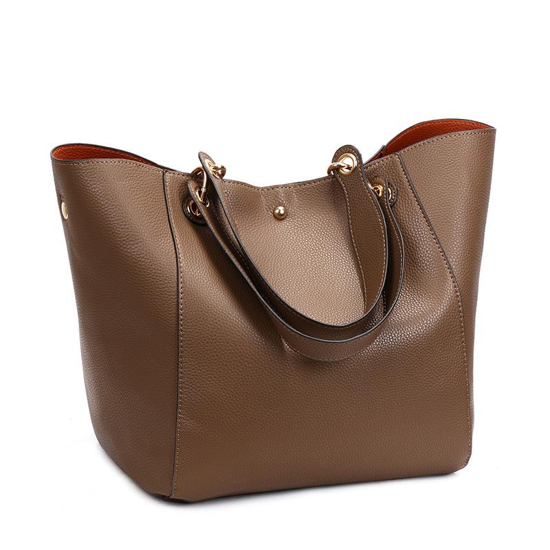 Borsa a Tote Trendy da Donna 2020 a Grande Capacità con Fibbia Magnetica per Mamma e Bambino