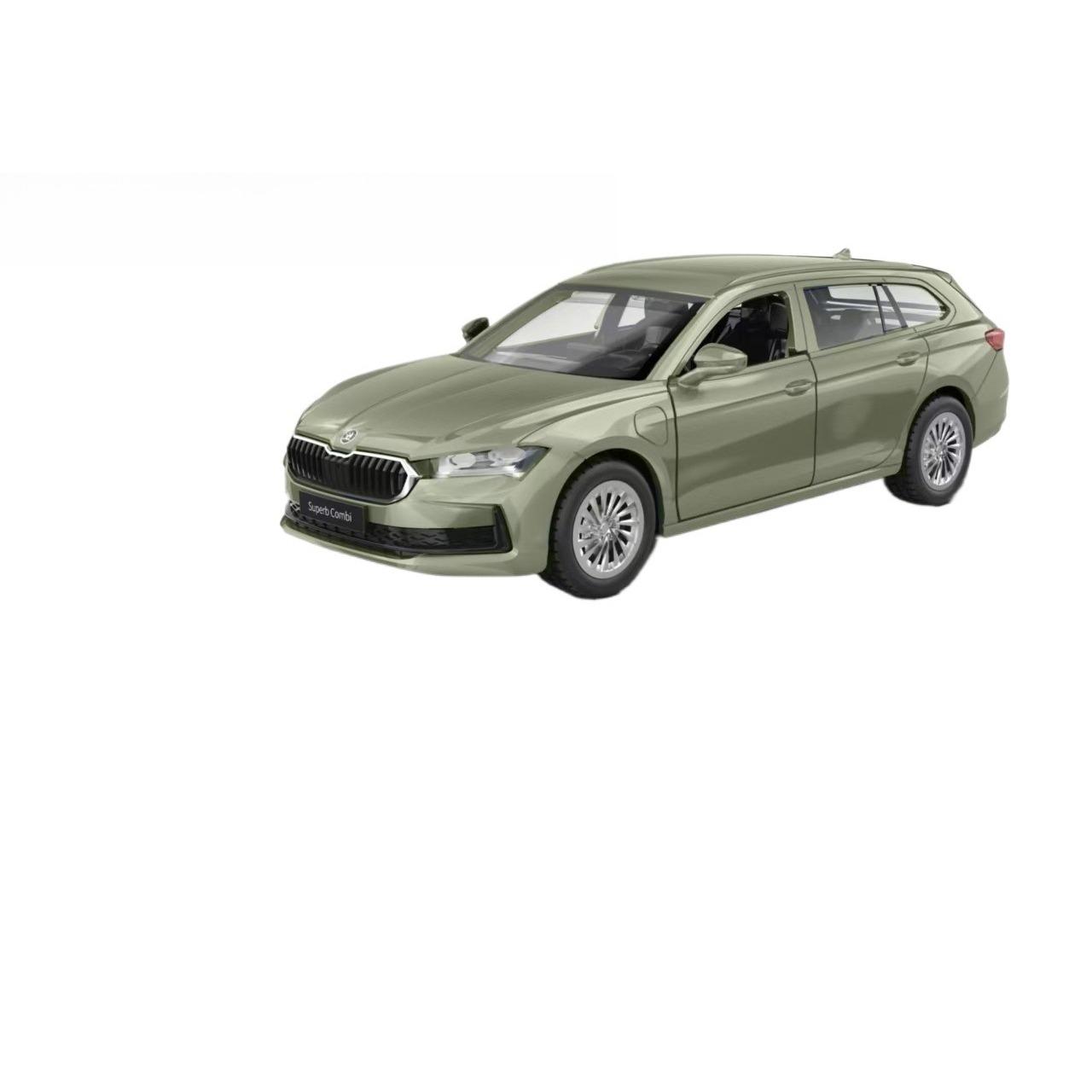 

1/43 SKODA SUPERB Combi IV Легкосплавний Універсал Автомобіль Транспортні Засоби Модель Литі Металеві Моделі Автомобілів Висока Імітація Колекція Дитячі Подарунки зелений