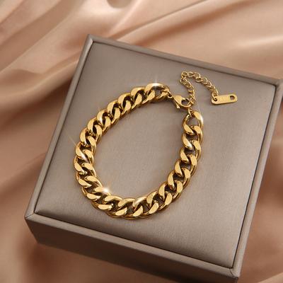 316L Stainless Steel New Fashion Upscale  Hip Hop Rock Charms Thick Chain Choker Bracelet Necklaces & Pendants For Women