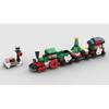MOC-113276 Christmas Winter Holiday Train Compatible Building Blocks Small Particle Assembled Puzzle Building Blocks Toy Gift