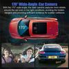 3 Channel Dash Cam for Car Camera Video Recorder Dashcam DVRs Black Box Dual Lens DVR with Rear View Camera 24H Parking Monitor
