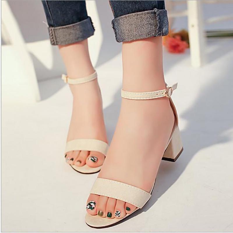 Premium Quality New Summer Women Sandals Open Toe Flip Flops Thick Heel Korean Style Gladiator For Effortless Style