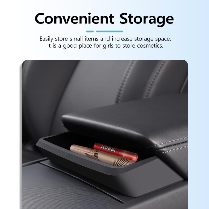 Center Control Armrest Handy Pocket  For Tesla Model 3 Highland Silicone Storage Box Storage Artifact Car  Storage Accessories