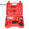 Manual Brake Bleeder Vacuum Pump Kit Automotive Fluid Tester with Gauge Adapters 2 In 1 Handheld Pistol Test Tool for Car Truck