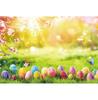 Spring Easter Natural Scenery Grassland Rabbit Theme Banner Backdrop, Children's Birthday Party Decoration Photography Backdrop