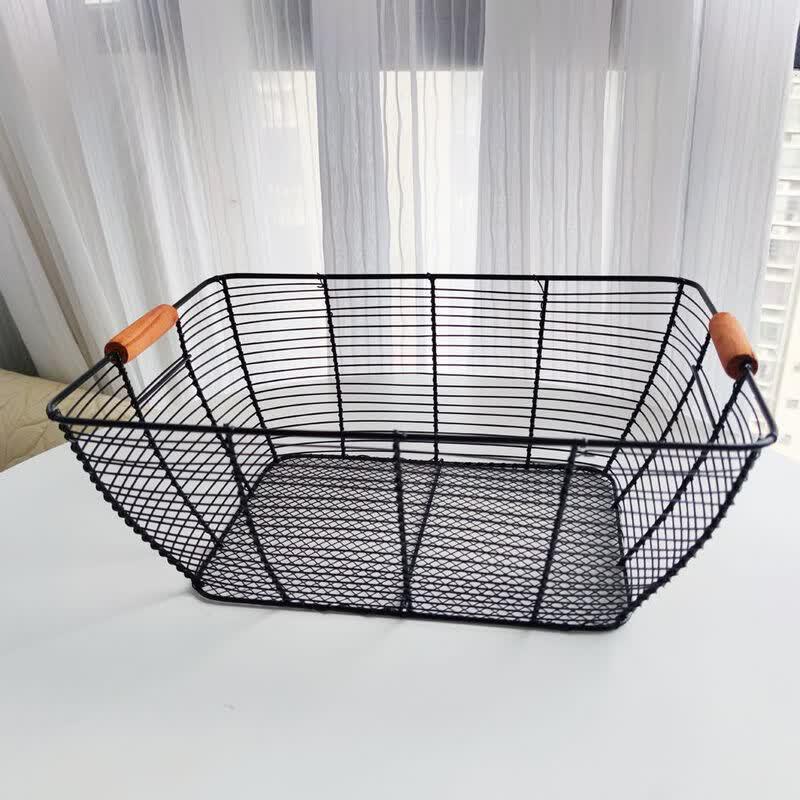 Zhi Shi Hand-Woven Iron Wire Storage Basket