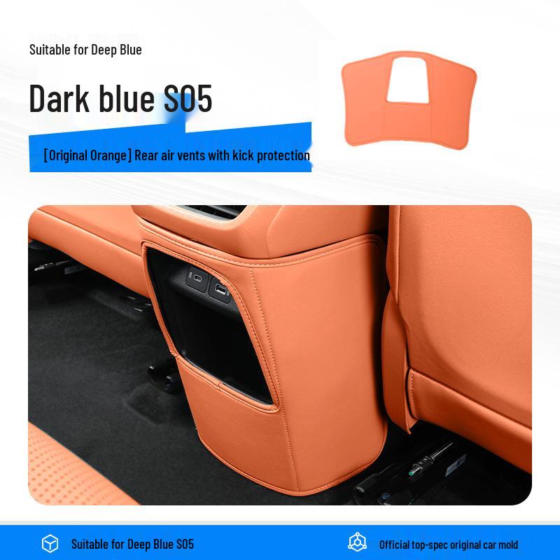 Deep Blue S05 Seat Kick Pads: Full-Coverage Rear Seat Backrest Accessories