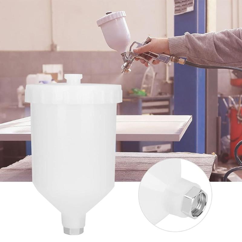 125ml 250ml Plastic Sprayer Paint Pot Sprayer Cup Air Feed Thread Connector For Sprayer Tool Accessories