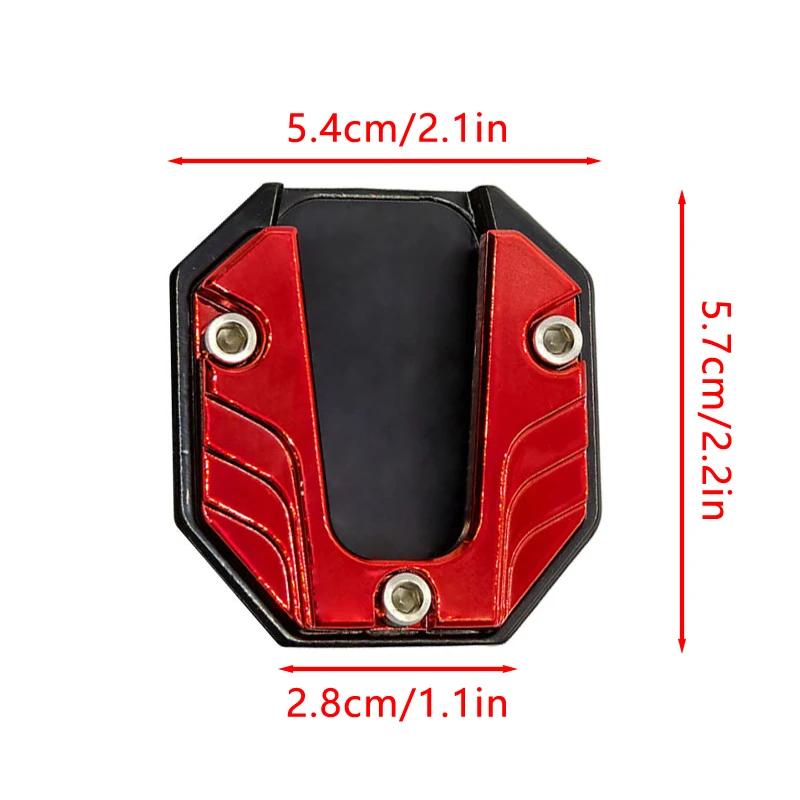 Motorcycle Kickstand Extender Moto Foot Side Stand Enlarge Extension Support Anti-ski Base Extension Foot Pad Stand