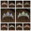 Multicolor Bridal Crown Luxury Queen Princess Tiara Baroque Pageant Crown  Hair Dress Accessories