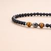 COAI Evil Eye Matte Onyx Tiger Eye Bracelet Necklace for Men and Women 108-Bead