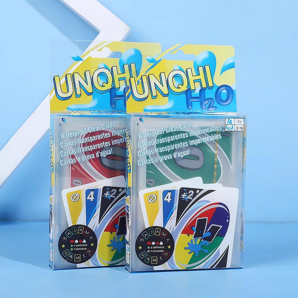 UNQHI Acrylic Waterproof Material Board Game - Suitable For 2 To 10 Players, Ages 7 And Above. A Color And Number Matching Card Game.