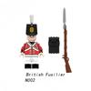 Napoleonské války Vojenští vojáci Stavebnice Miniaturní figurky WW2 Francouzští Britové střelci Pušky Zbraně Hračky pro děti