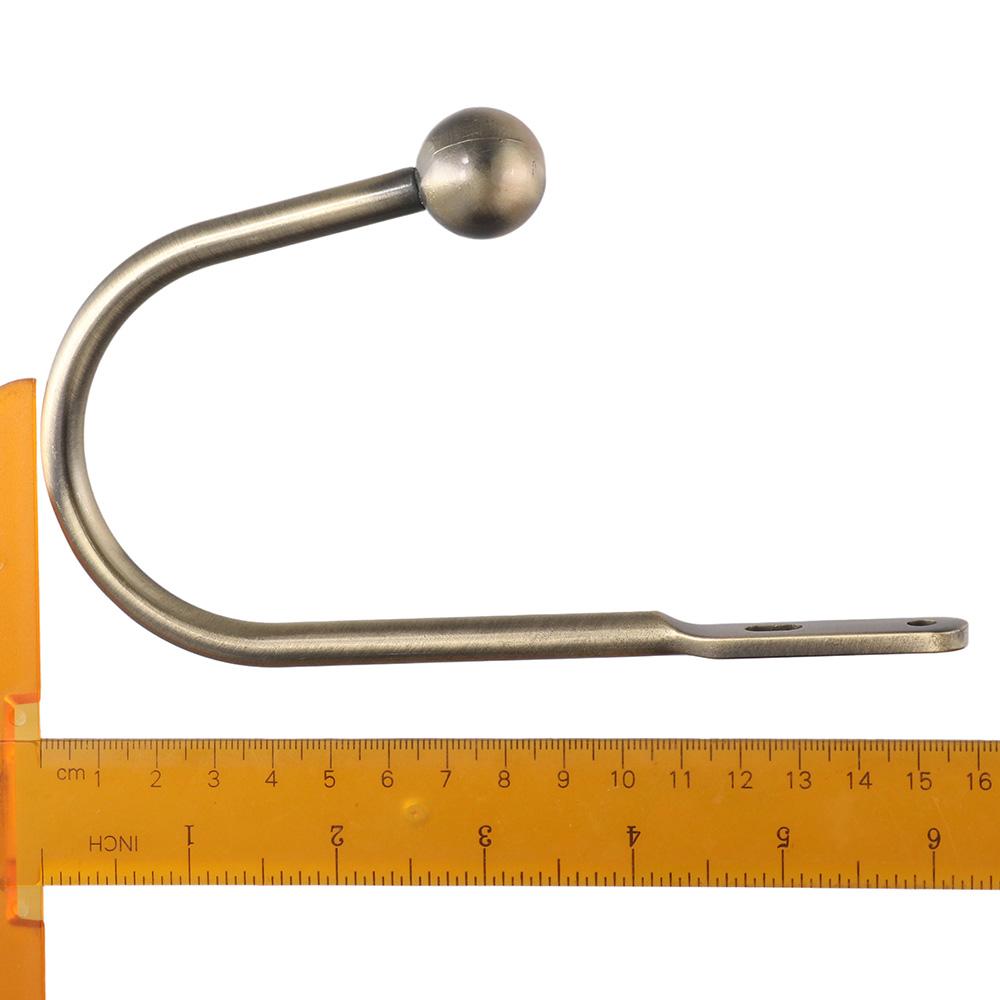 4 szt. 5,92 cala metalowe uchwyty do zasłon U-bend haczyki do dekoracji pokoju haczyk do mocowania zasłony do kurtyny