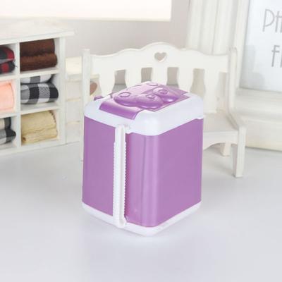 Doll Washing Machine Cute Colorfast Silicone Mini Washing Machine Toy Doll House Accessories