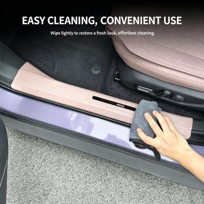 ABS Door Entry Sill Protective Trim Color Anti-Scuff Anti-Kick Door Sill Guard Interior Auto Decoration Parts For Xpeng MONA M03