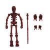 3D Printed Skeleton Action Figure Multi-Jointed Movable Articulated Skeleton Toy Collectible Desktop Decoration for Kids Artists Collectors