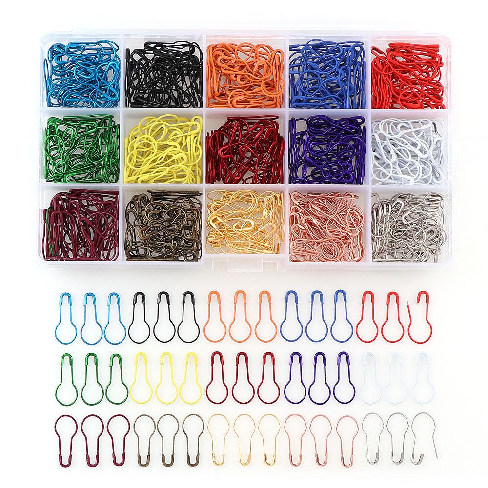 100-600Pcs Metal Gourd Safety Pins Bulb Guard Calabash Quilting Sewing Markers Pin Bead Needles for DIY Craft Home Accessories