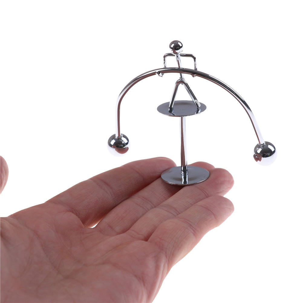 Office Decoration Kinetic Weightlifter Perpetual Motion Desk Art Toy Gift