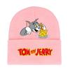 Jerry And Tom Cartoon Print Knitted Hat Hip Hop Cap Outdoor Fashion Gift Unisex