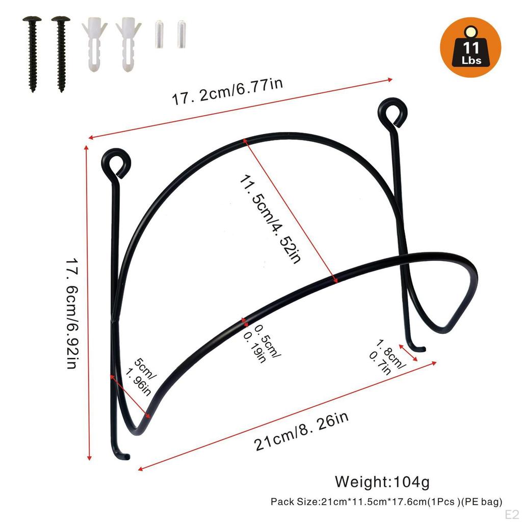 5Pcs Hat Hanger Rack Organizer Wall Mount Space Saving Stand Wine Baseball Cap Display for Home