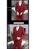 Korean Style Slim Fit Men's Three-Piece Business Suit for Teenagers