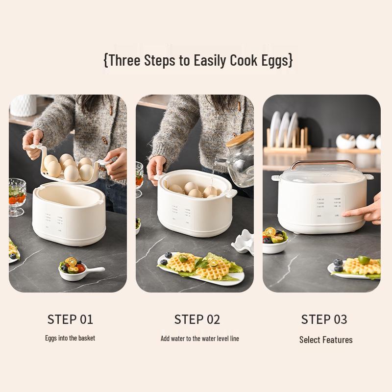 Smart Multi-Functional Egg Cooker with Automatic Power-Off and Timer