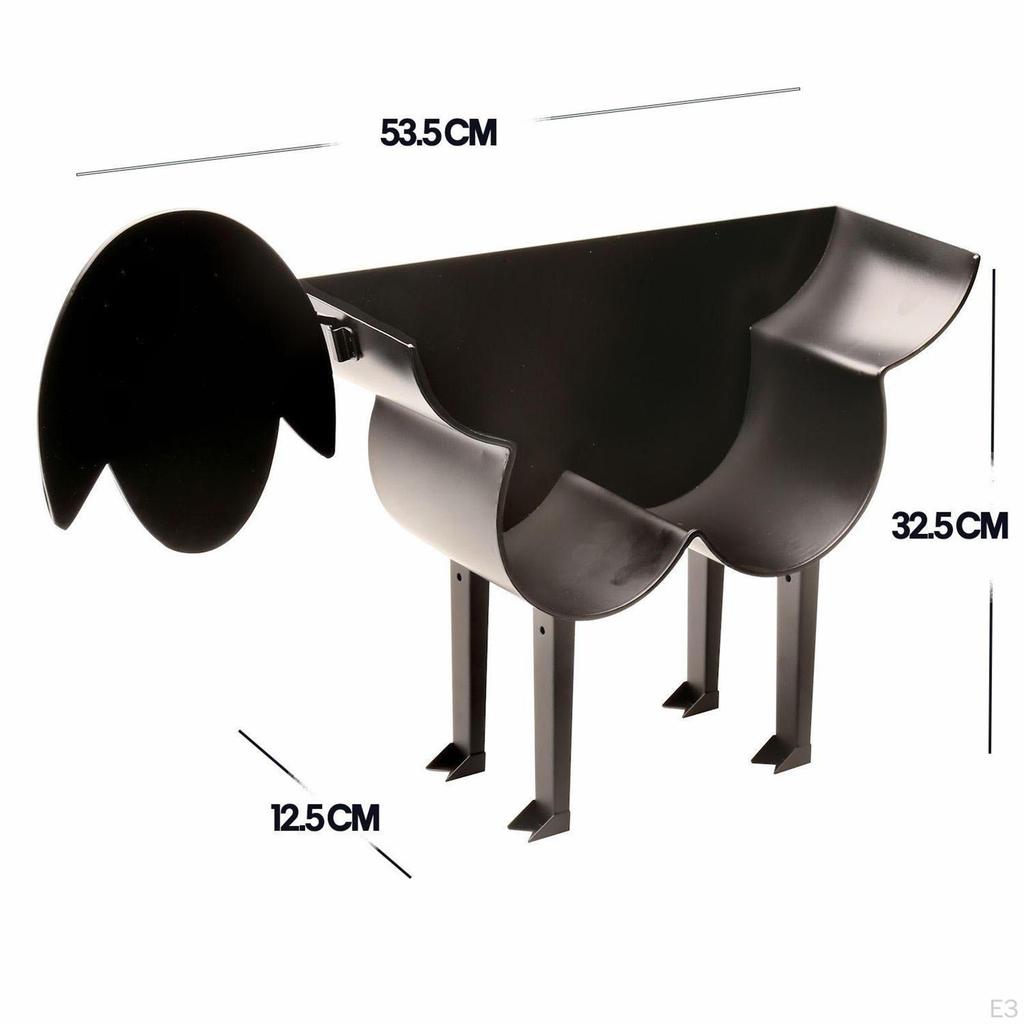 Decorative Cast Iron Sheep Roll Holder, Wall Mounted or Standing for Bathroom, Bathroom Accessories,