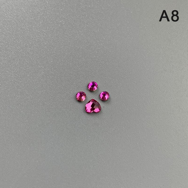 4Pcs Dental Tooth Gems Crystal Diamond Ornament Various Shapes Color Teeth Jewelry Denture Acrylic