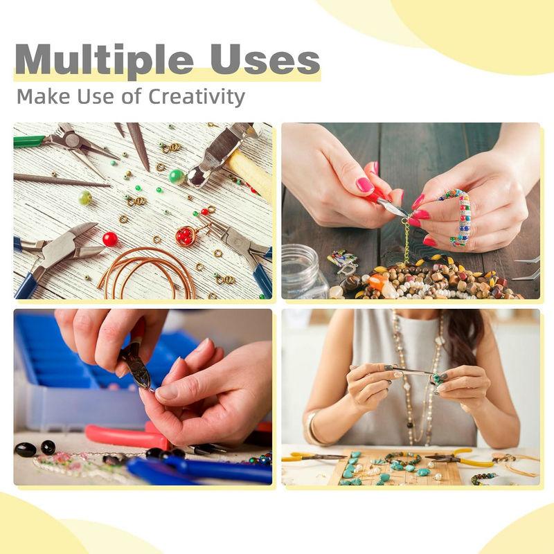 100PCS 18K Gold Plated Jump Rings 3-8mm Non Tarnish Open Jump Rings for Jewelry Making DIY Necklace Bracelet Earrings Supplies