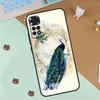 Bird Peacock Feather Case For Xiaomi Redmi 14C 10C 12C 13C Cover For Redmi Note 13 Pro 14 9 10 11 12 10S 11S 12S
