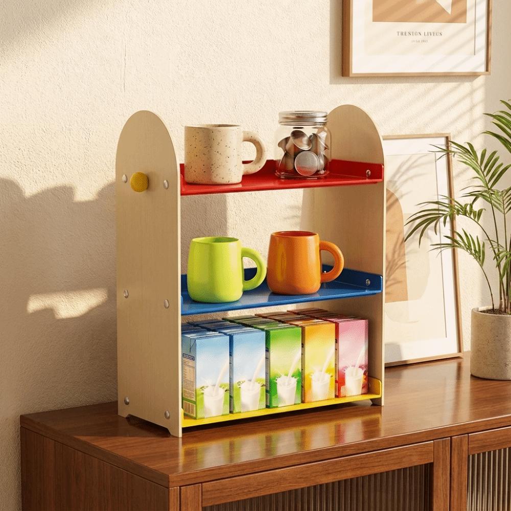 Plastic Water Cup Storage Rack Large Capacity Mug Holder Tea Bag Storage Rack Office